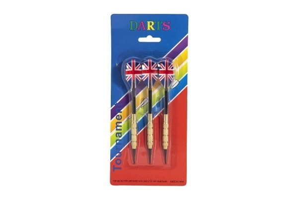 Kastespil dartpile med USA-flag, 15 cm, plastikspidser, sæt med 3 stk