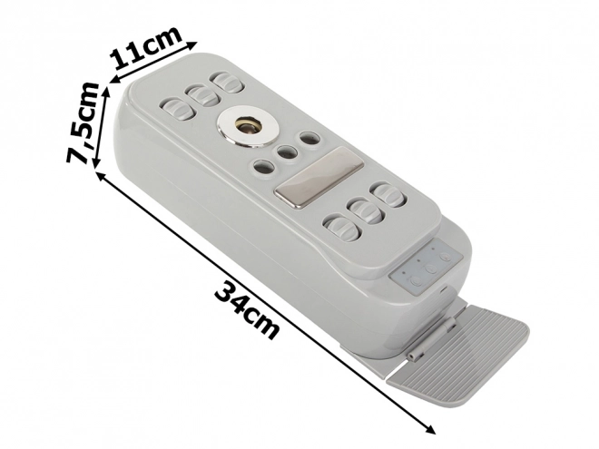 Elektrisk fodmassageapparat med opvarmning og vibrationsmassage