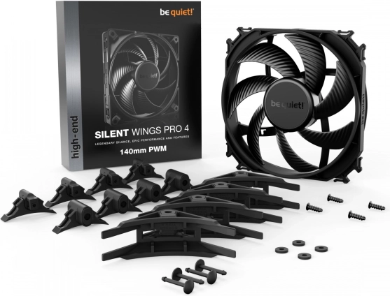 be quiet! Silent Wings Pro 4 140 mm PWM – stille og kraftfuld blæser