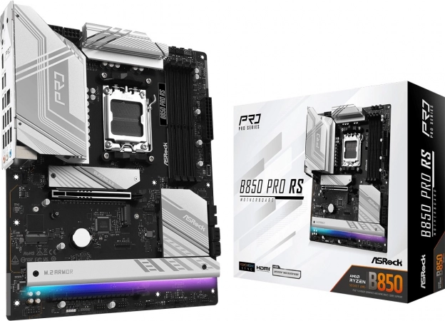 Asrock B650 Pro RS ATX bundkort med AM5-sokkel og DDR5