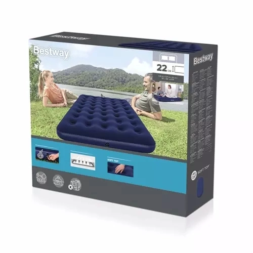 Bestway dobbeltseng oppustelig madras