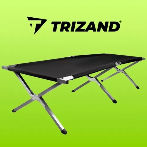 Sammenklappelig rejseseng / camping seng sort Trizand