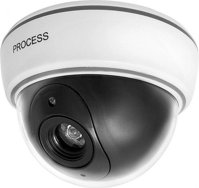 Attrap af sikkerhedskamera dome med IR LED-lys