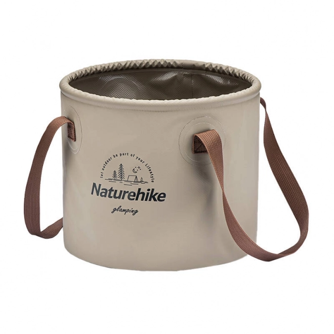 Naturehike 10L rund sammenklappelig spand NH20SJ040 lysebrun