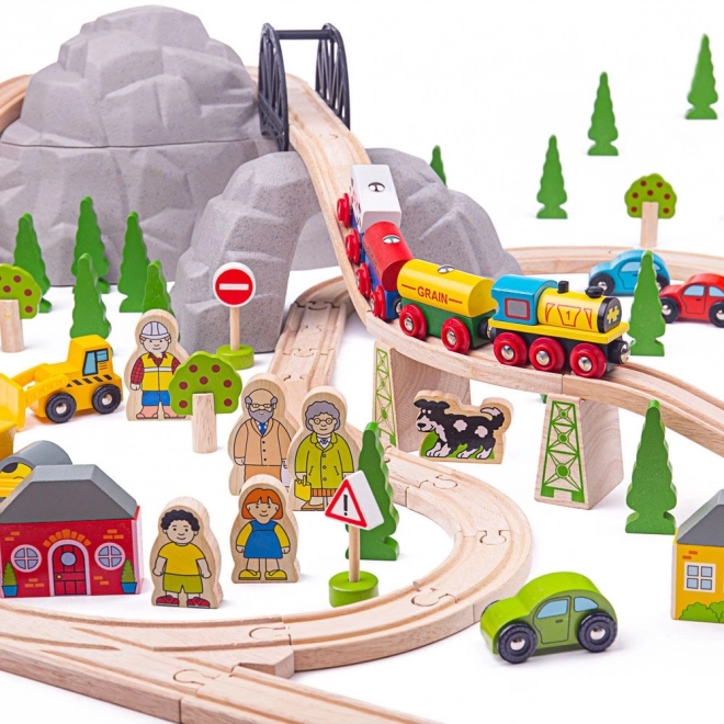 Bigjigs Rail Træ Togrute Bjergvej 112 Dele