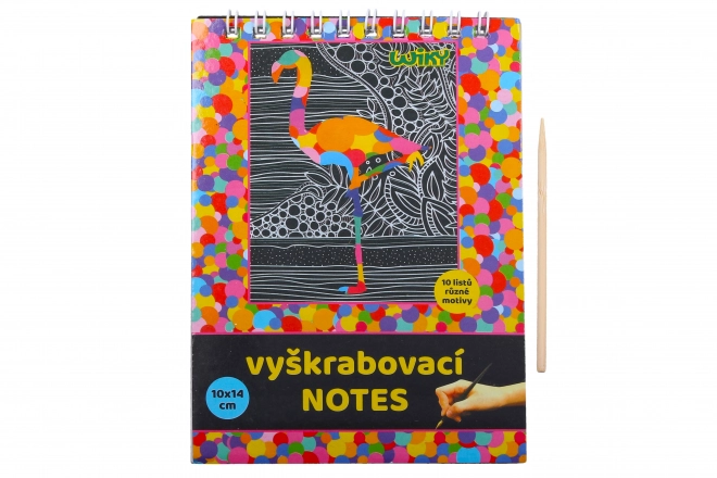 Skrabbenoter 10x14 cm / 10 ark