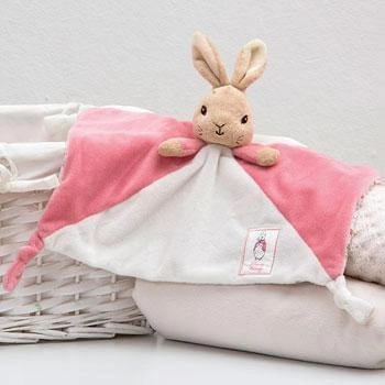 Rainbow Plysbamse nusseklud kanin Flopsy lyserød