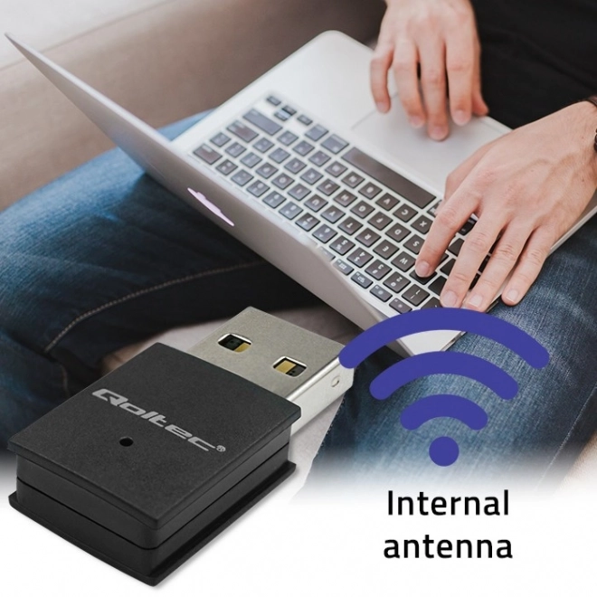 Trådløs mini adapter Wi-Fi og Bluetooth 4.0 USB