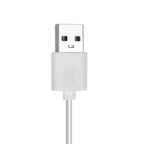 Hvid bordlampe med klips Izoxis