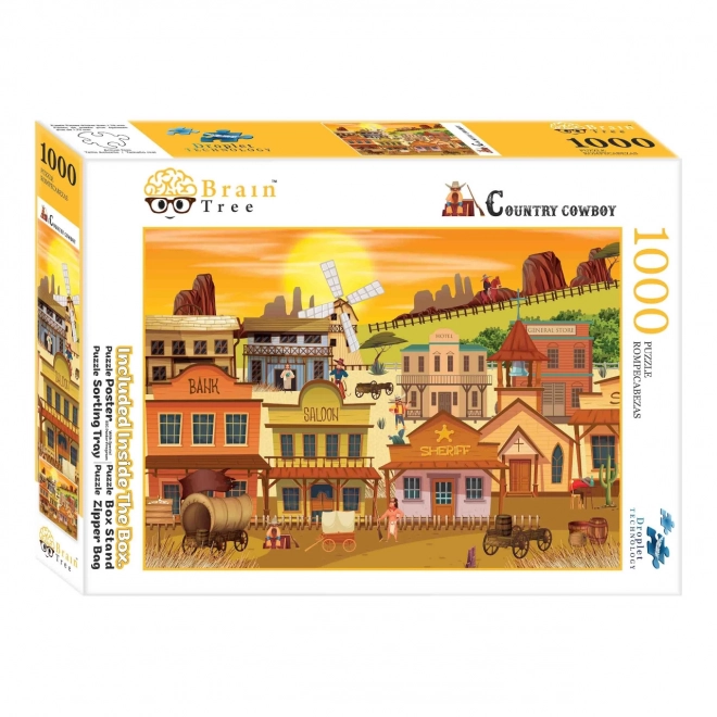 Brain Tree Puslespil Westernby 1000 brikker