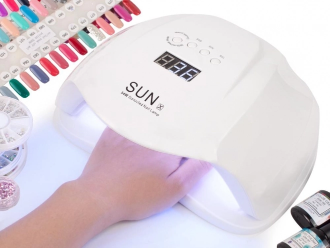 UV/LED neglelampe med hybridgeler og geler