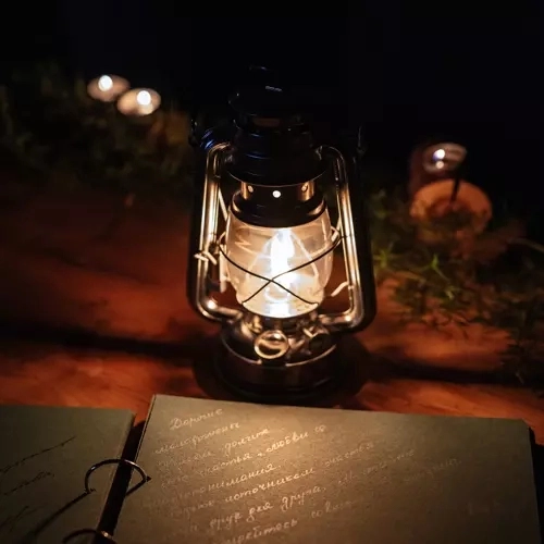 sort olie lampe 24cm