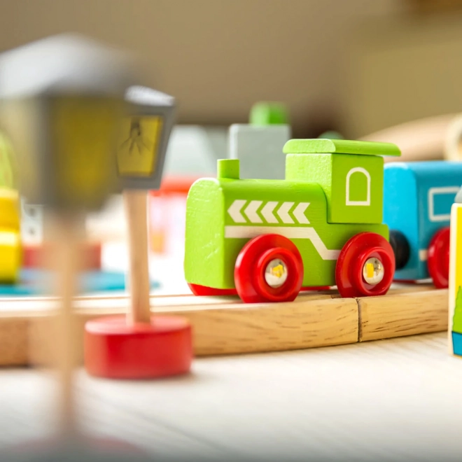 Bigjigs Rail Træjernbane by og landsby 101 dele