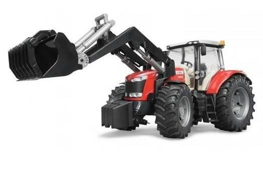 Traktor Bruder Massey Ferguson 7624 med frontlæsser