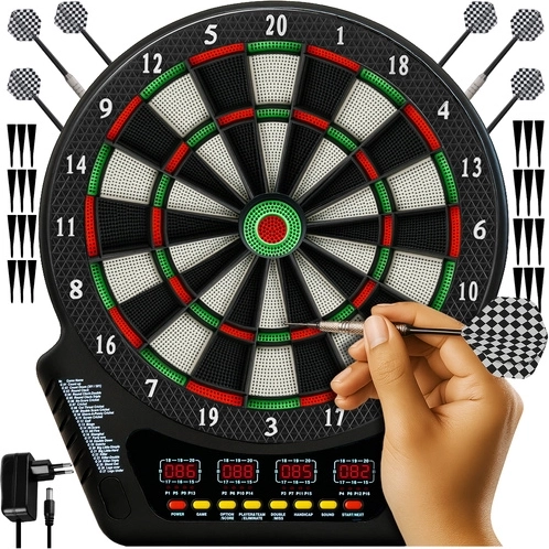Elektronisk dartskive TRIZAND med LCD og sæt af dartpile
