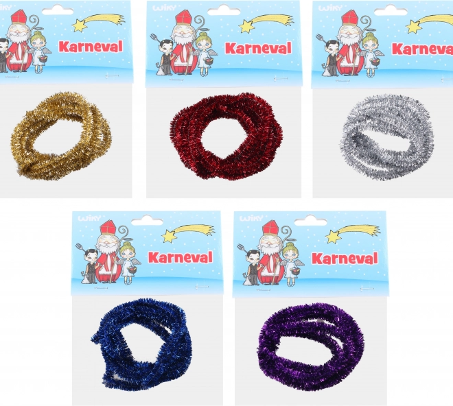 Metallisk chenille 10 mm, Længde 1,5 m