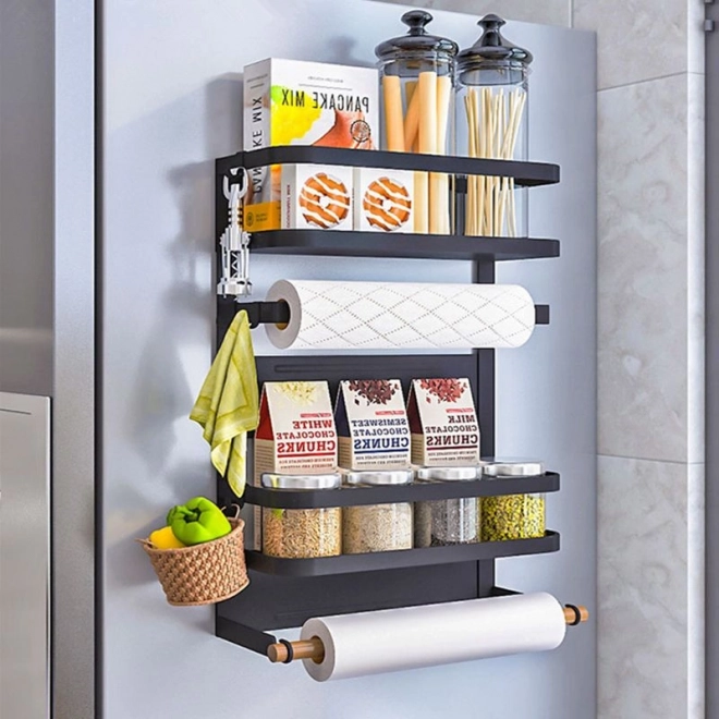 Magnetisk organizer til køkkentilbehør - tre-niveauer