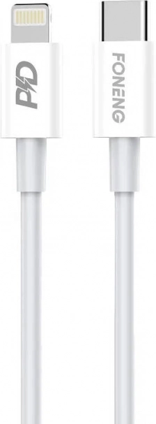 Foneng USB-C til Lightning-kabel 20W 1 m hvid