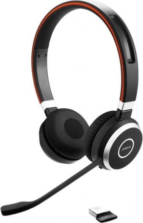 Trådløst Jabra Evolve 65 UC Stereo-headset med USB-adapter