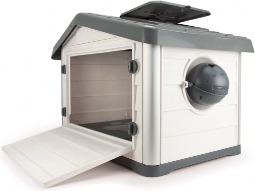 Interaktiv foderdispenser for langsommere spisning