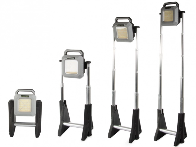Genopladelig LED teleskopisk lygte 3000 lumen