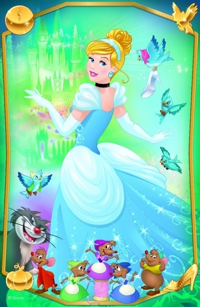 Mini puslespil Smukke prinsesser/Disney prinsesse 54 brikker