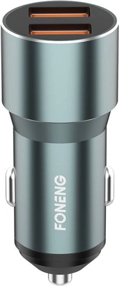 Foneng biloplader 36 W, sølv
