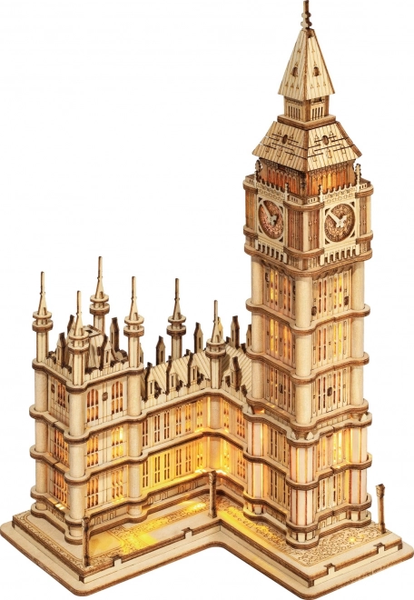 RoboTime træ 3D puslespil klokketårn Big Ben lysende
