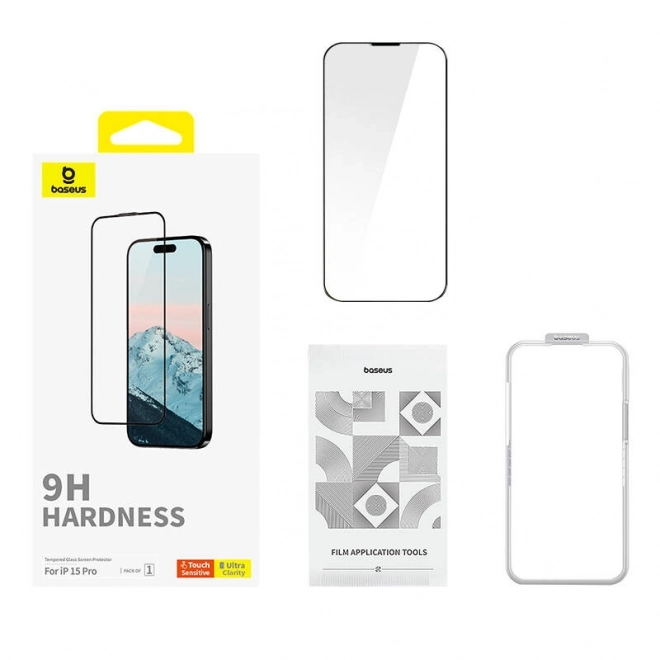 Hærdet glas Baseus 0,3 mm til iPhone 15 Pro