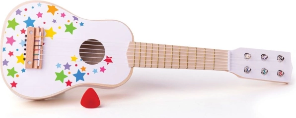 Træguitar til børn med stjerner BIGJIGS TOYS