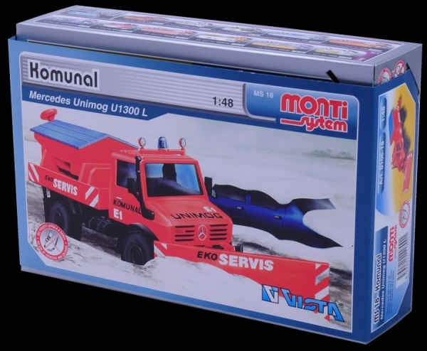 Byggesæt Monti System MS 18 Kommunal Mercedes 22x15x6cm