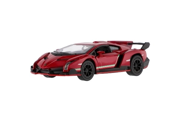 Auto Kinsmart Lamborghini Veneno metal/plast 13cm med tilbagespoling