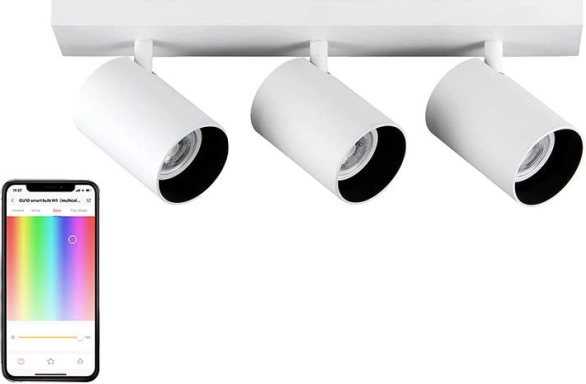 loftspot Yeelight SE med 3 pærer, hvid