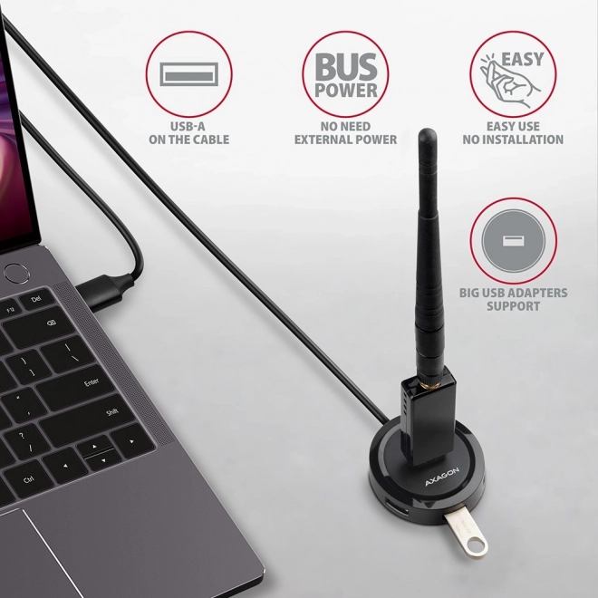 USB hub 4 porte USB 3.2 Gen 1 rund