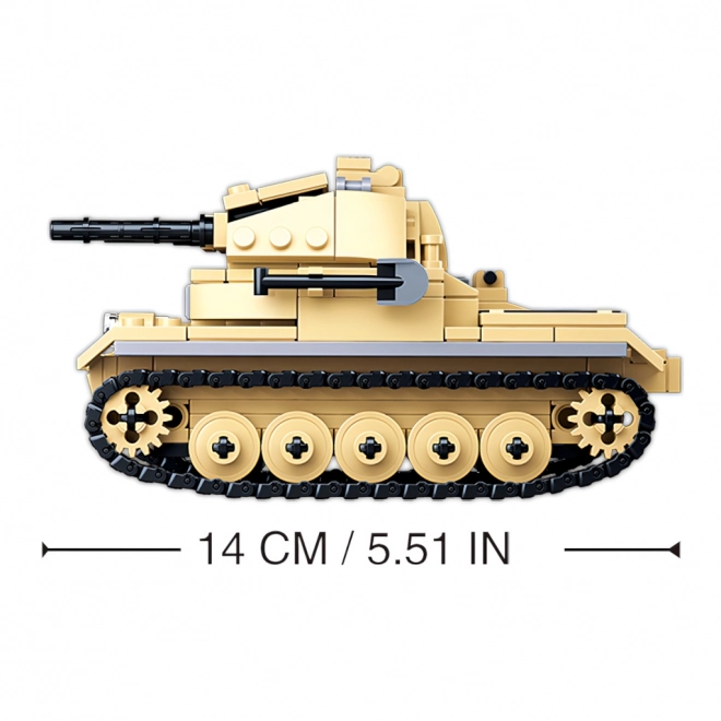 Sluban WWII M38-B0691 Tysk tank Panzer II