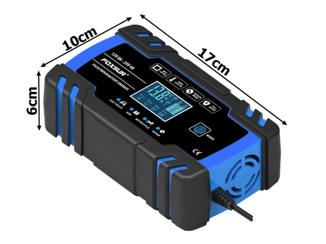 Automatisk biloplader med reparationsfunktion 12V 24V