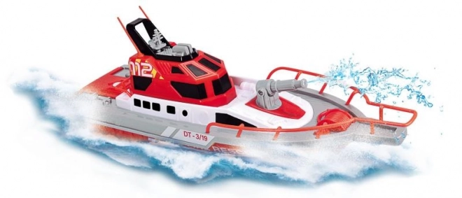 RC redningsbåd brandmænd 37cm, 3kan