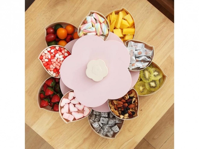 Roterende snackorganisator 2i1 med telefonholder