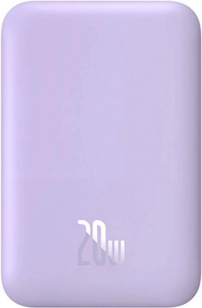 Powerbank Baseus Magnetic Mini 6000 mAh 20 W lilla