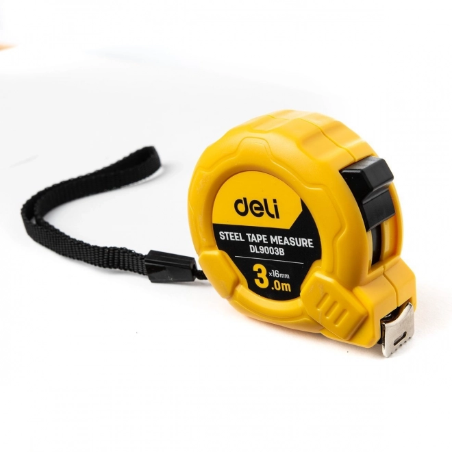 Målebånd 3m/16mm Deli Tools EDL9003B (Gul)