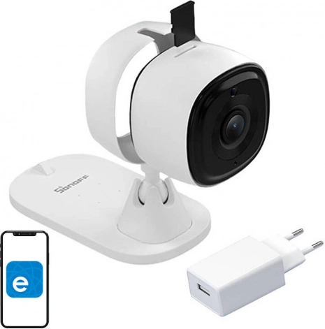 IP-kamera SONOFF S-CAM med Wi‑Fi, 1080p og nattesyn