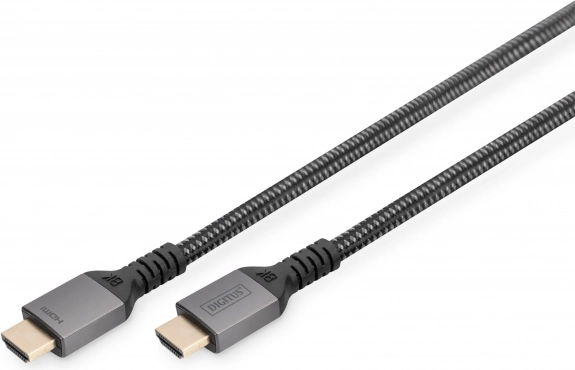 Premium HDMI 2.1-kabel ultra high speed 8K 60 Hz, 1 m, sort