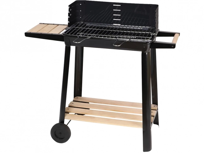 Have transportabel grill til trækul med justerbar rist og hylder