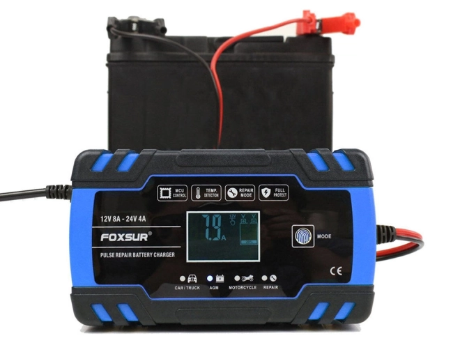 Automatisk biloplader med reparationsfunktion 12V 24V