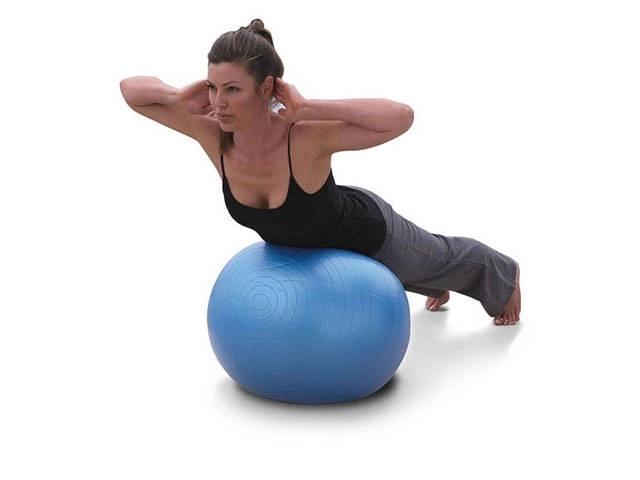 Gymnastiktræningsbold med pumpe