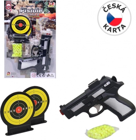Kuglepistol med to mål 15 cm