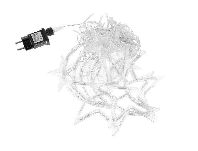LED farvet gardin med stjerner og måner - 5 m, 138 LED