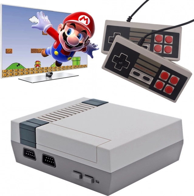 Retro spilkonsol med 620 spil