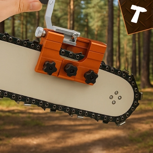 Hurtig slibning uden afmontering af kæden