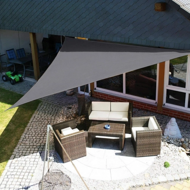Solsejl vandtæt tag 5x5x5m ModernHome - grå